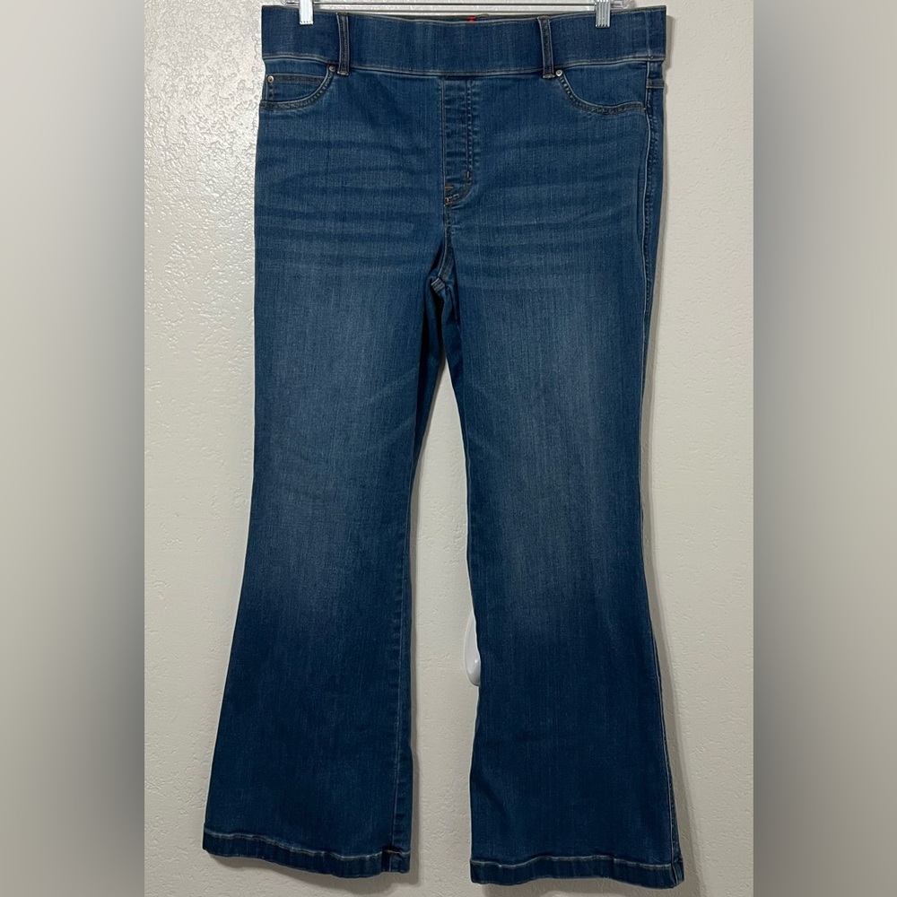 SPANX 2X Tall Bootcut Jeans Stretch Denim Flare